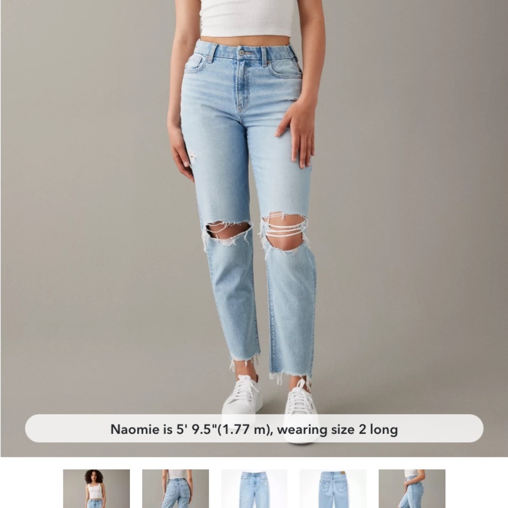 american eagle mom jeans